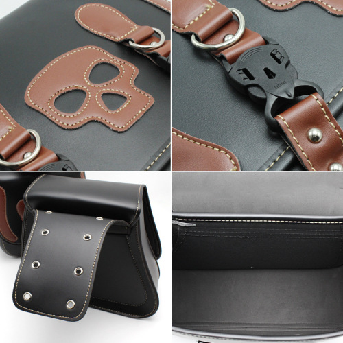 Stylish and simple black durable car side bag