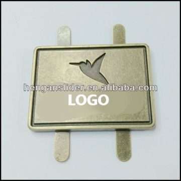 Metal Brand Logo Label for bags and luagges