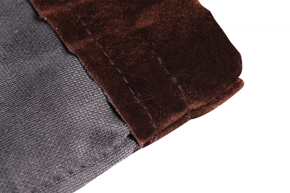 Customized screen printing Brown velvet pouch