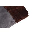 Customized screen printing Brown velvet pouch