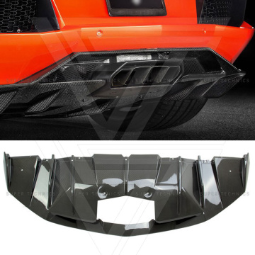 Vorstein สไตล์คาร์บอนไฟเบอร์ diffuser ด้านหลังสำหรับ 2011-2015 Lamborghini Aventador LP700-4