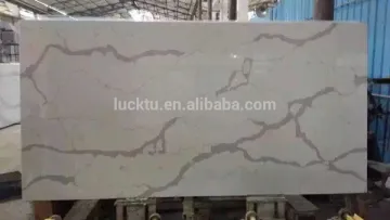 Lucktu Enginneered quartz stone Calacatta White Quartz Stone