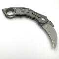 Coltello da tasca pieghevole con manico in titanio Coltello Karambit