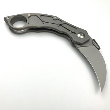 Kapesní zavírací nůž s titanovou rukojetí Nůž Karambit