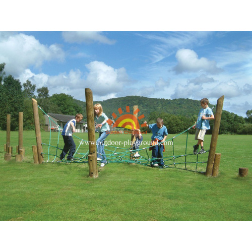 Equipo de juego de escalada neto para parque infantil