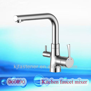 Brass single-hole bathroom kitchen mixer