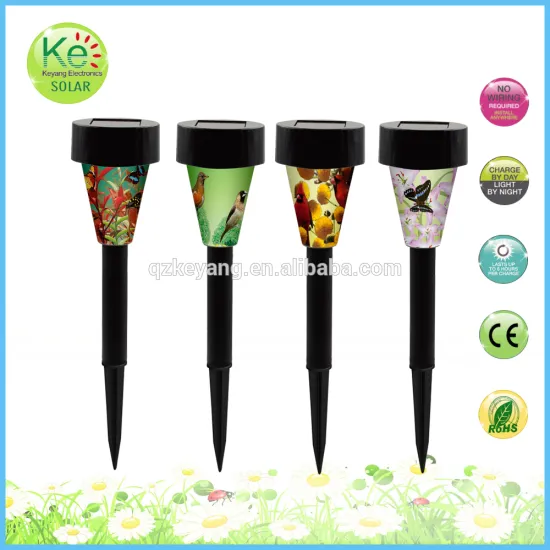 3D flower and insects garden solar path light