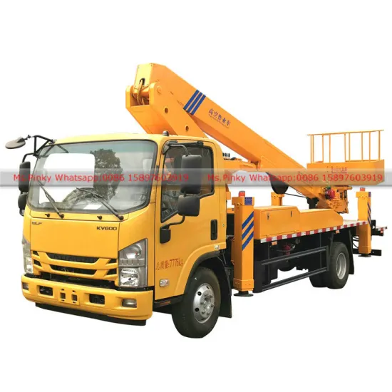 Japanese brands 190HP ELF KV600 Telescopic Boom Aerial Work Platform Truck  25M Working Height Whatsapp: 0086 15897603919
