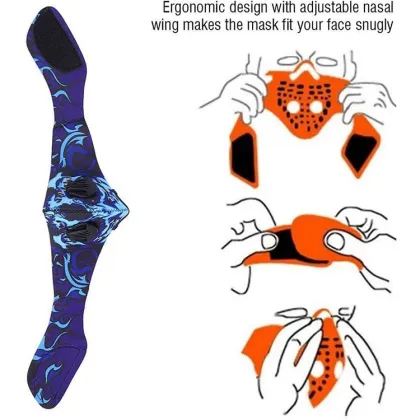 Activated Carbon Filter Sport Cycling Face Cover