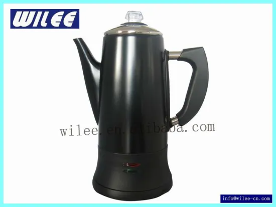 12 Cups Stainless Steel Electric Colorful Coffee Percolator