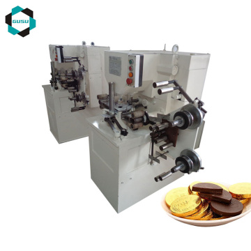Gusu Automatic Chocolate Packing Machine for Chocolate Gold Coin Packaging