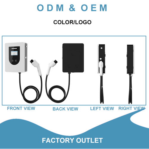 7kW 11kW 22kW EVSE 32A AC charger at home