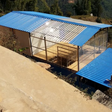 High Gloss UV Coating Corrugated Plastic Roofing Sheets for Sunshade