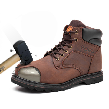 Wholesale Custom Leather Men's Composite Toe Safety Work Boots
