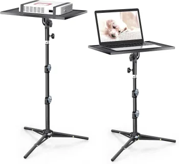 Portable and Height-Adjustable MG Tall Projector and Laptop Tripod Stand for 13in to 32in Screens - Perfect for Outdoor Use