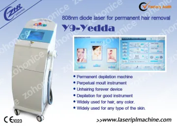 808 Diode Laser Hair Removal Machine For Cheek Hair / Lip Removal