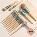 Ensemble de brosses de maquillage en fibre de nylon