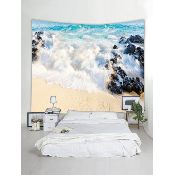 Tapestry Wall Hanging Ocean Beach Sea Series Tapestry Great Wave Reef Tapestry for Bedroom Home Dorm Decor