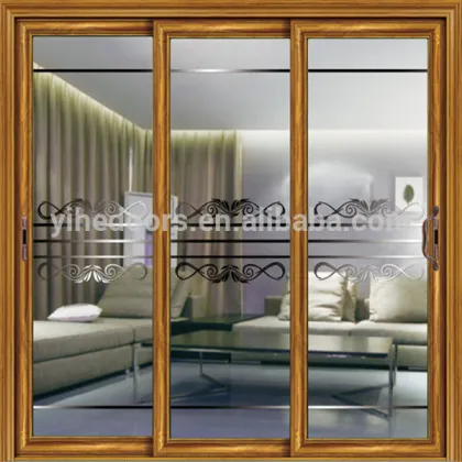 3 tracks 3 doors sliding doors/aluminum door/glass door