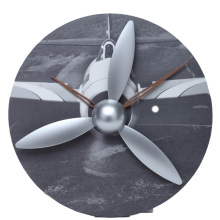 Propeller Aircraft Gear Reloj de pared