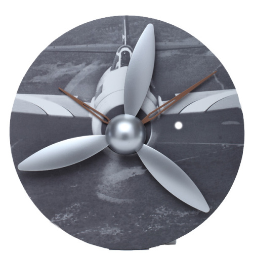 Jam Dinding Gear Propeller Aircraft