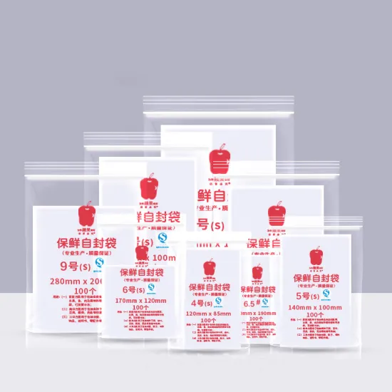 Transparent food preservation Kitchen Storage Packaging Bag