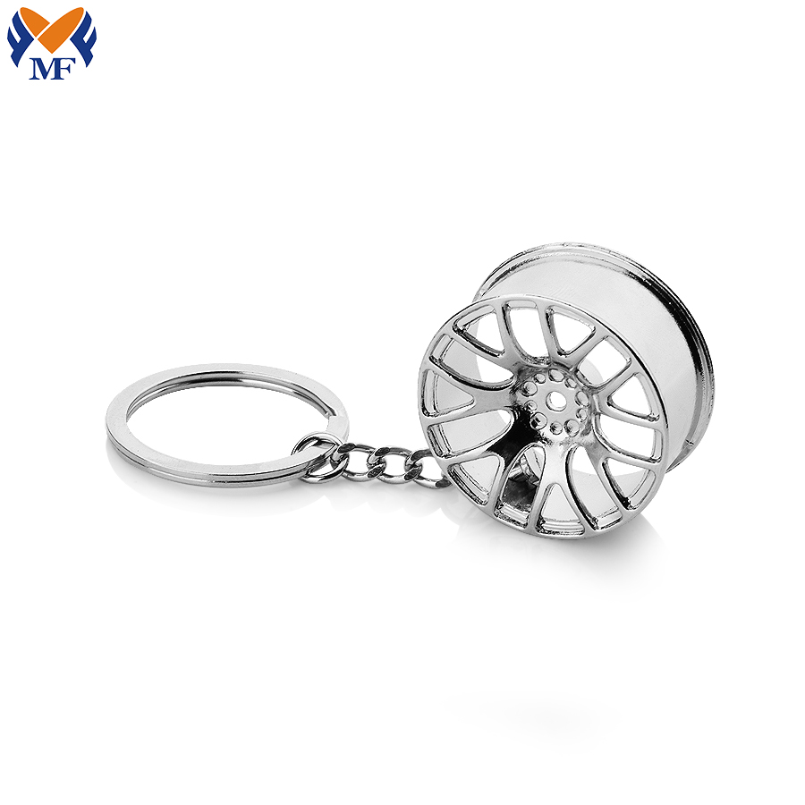 Metal Wheel Keychain