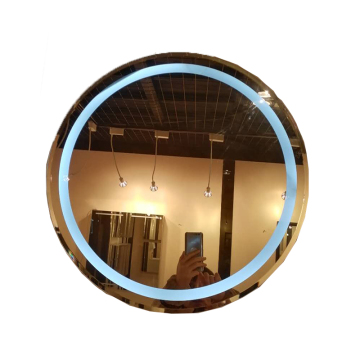 Diseño moderno sin marco Mirador de luz LED redondo con luces de maquillaje