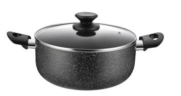 Aluminum Non-stick Marble Coating Casserole With Lid