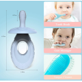 Cepillo de dientes de bebé de silicona de grado alimenticio