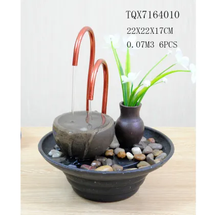 Handmade Polyresin Pet Drinking Water Fountains for Sale