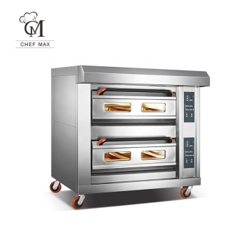 Chefmax Commercial Custom Split Type Bread Pizza Baking Oven - Electric Deck Oven For Sale