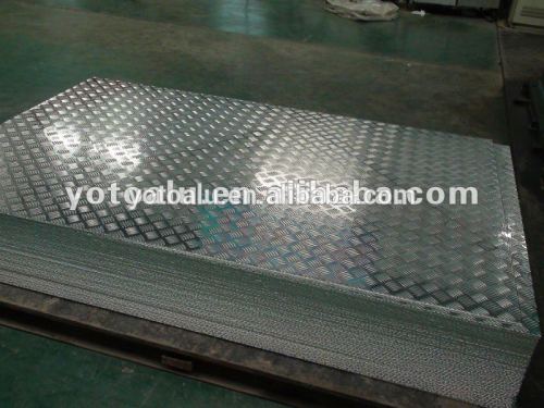 Hot selling 1100/3003/5052 polished aluminium checker plate