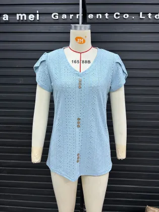 Casual Butterfly Sleeves blouse t shirt