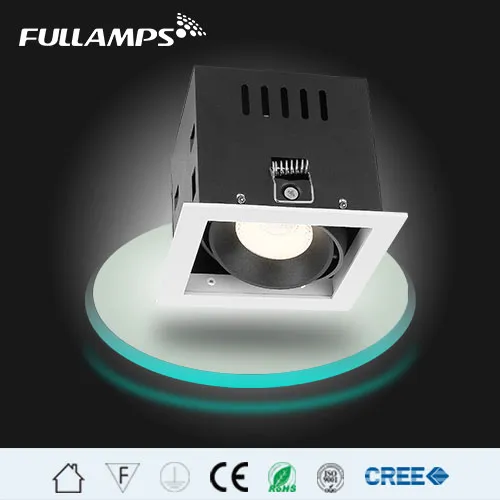 10W LED Rectangular Grille Down light with trim and frame, 20W 30W 40W available, trimless optional