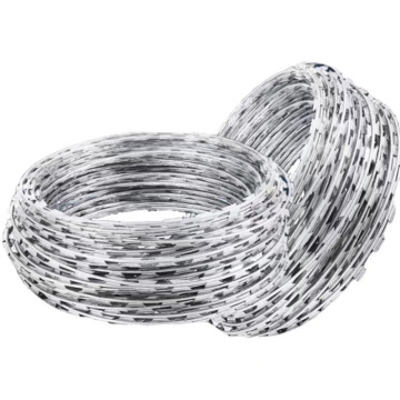 Hot-Dipped Galvanized BTO22 Razor Barbed Wire with Clips: Price per Roll and Details for Sale