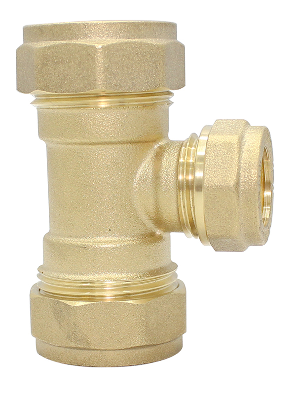 Compression Brass Reducing Tee