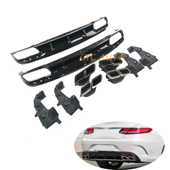C217 Rear Bumper Diffuser S63 Style for Mercedes Benz S CLASS W217 Coupe 2015-2020