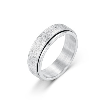 Wholesale Steel Ring Rotatable Anti Anxiety Decompression Jewelry