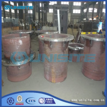 Steel wear resistant loading pipes