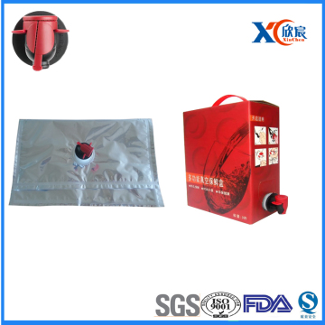 Liquid food packaging use bib wine dispenser bag