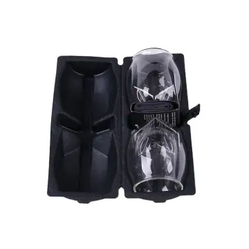 Dry press customized black pulp molded packaging box