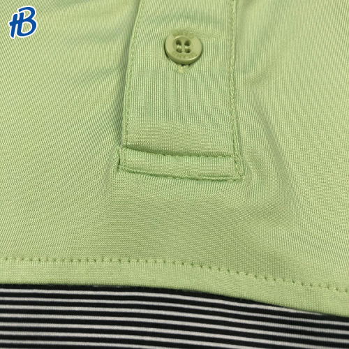 green black white threads printed polo shirt