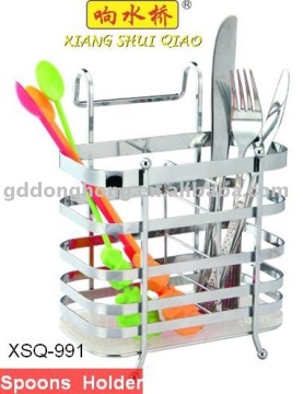 flat wire kitchen spoon rack with plastic