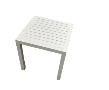 Outdoor Aluminum Square Coffee Table - End Table & Side Table