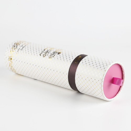Beautiful Custom Cardboard Round Cylinder Gift Packaging Box
