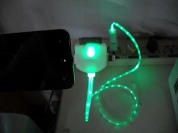 Three USB Visible Charge Lighting in One Cable LED Hot Newest