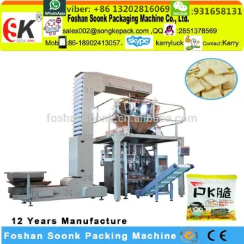 pasta pieces pillow bag automatic vertical packing machine