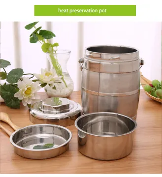 3.2L Factory Promotion Cheap Stainless Steel Bento Lunch Box Thermo Vacuum Pot 