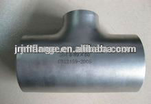 ASME B16.9 red and equal tee pipe fitting stainless steel 304 316